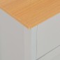 vidaXL Sideboard Grau 112x35x81 cm vidaXL Sideboard Grau 112x35x81 cm