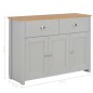 vidaXL Sideboard Grau 112x35x81 cm vidaXL Sideboard Grau 112x35x81 cm