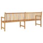vidaXL Gartenbank 228 cm Massivholz Teak vidaXL Gartenbank 228 cm Massivholz Teak