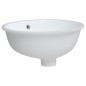 Waschbecken Weiß 37x31x17,5 cm Oval Keramik Waschbecken Weiß 37x31x17,5 cm Oval Keramik