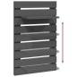 vidaXL Wand-Nachttische 2 Stk. Grau Massivholz Kiefer vidaXL Wand-Nachttische 2 Stk. Grau Massivholz Kiefer