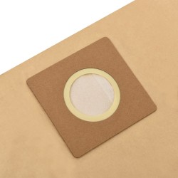 vidaXL Papierbeutel für Nass- und Trockensauger 10 Stk. Braun