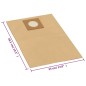 vidaXL Papierbeutel für Nass- und Trockensauger 10 Stk. Braun vidaXL Papierbeutel für Nass- und Trockensauger 10 Stk. Braun