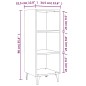 vidaXL Sideboard Grau Sonoma 34,5x32,5x90 cm Holzwerkstoff vidaXL Sideboard Grau Sonoma 34,5x32,5x90 cm Holzwerkstoff