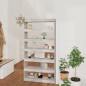 vidaXL Bücherregal/Raumteiler Grau Sonoma 100×30×198 cm Holzwerkstoff