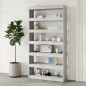 vidaXL Bücherregal/Raumteiler Grau Sonoma 100×30×198 cm Holzwerkstoff
