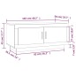 vidaXL Couchtisch Räuchereiche 102x50x45 cm Holzwerkstoff vidaXL Couchtisch Räuchereiche 102x50x45 cm Holzwerkstoff