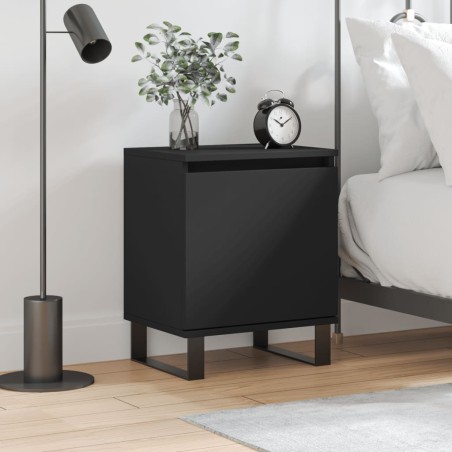 vidaXL Nachttisch Schwarz 40x30x50 cm Holzwerkstoff