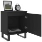 vidaXL Nachttisch Schwarz 40x30x50 cm Holzwerkstoff vidaXL Nachttisch Schwarz 40x30x50 cm Holzwerkstoff