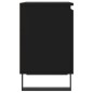 vidaXL Nachttisch Schwarz 40x30x50 cm Holzwerkstoff vidaXL Nachttisch Schwarz 40x30x50 cm Holzwerkstoff