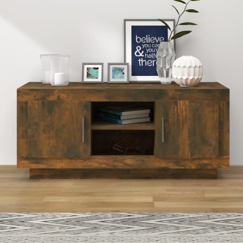 vidaXL TV-Schrank Räuchereiche 102x35x45 cm Holzwerkstoff vidaXL TV-Schrank Räuchereiche 102x35x45 cm Holzwerkstoff