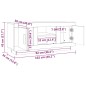 vidaXL TV-Schrank Räuchereiche 102x35x45 cm Holzwerkstoff vidaXL TV-Schrank Räuchereiche 102x35x45 cm Holzwerkstoff