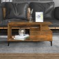 vidaXL Couchtisch Räuchereiche 90x49x45 cm Holzwerkstoff vidaXL Couchtisch Räuchereiche 90x49x45 cm Holzwerkstoff