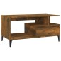 vidaXL Couchtisch Räuchereiche 90x49x45 cm Holzwerkstoff vidaXL Couchtisch Räuchereiche 90x49x45 cm Holzwerkstoff