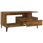 vidaXL Couchtisch Räuchereiche 90x49x45 cm Holzwerkstoff vidaXL Couchtisch Räuchereiche 90x49x45 cm Holzwerkstoff