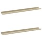 vidaXL Wandregale 2 Stk. Weiß und Sonoma-Eiche 80x9x3 cm vidaXL Wandregale 2 Stk. Weiß und Sonoma-Eiche 80x9x3 cm