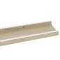 vidaXL Wandregale 2 Stk. Weiß und Sonoma-Eiche 80x9x3 cm vidaXL Wandregale 2 Stk. Weiß und Sonoma-Eiche 80x9x3 cm