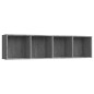 vidaXL Bücherregal/TV-Schrank Grau Sonoma 143x30x36 cm Holzwerkstoff vidaXL Bücherregal/TV-Schrank Grau Sonoma 143x30x36 cm Holzwerkstoff