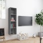 vidaXL Bücherregal/TV-Schrank Grau Sonoma 143x30x36 cm Holzwerkstoff vidaXL Bücherregal/TV-Schrank Grau Sonoma 143x30x36 cm Holzwerkstoff