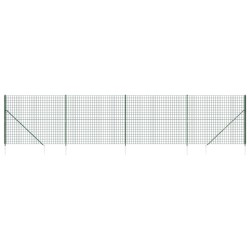 Maschendrahtzaun mit Bodenhülsen Grün 2,2x10 m