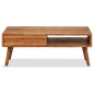vidaXL Couchtisch Massivholz mit Schublade Geschnitzt 100 x 50 x 40 cm vidaXL Couchtisch Massivholz mit Schublade Geschnitzt 100 x 50 x 40 cm