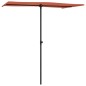 vidaXL Sonnenschirm mit Aluminium-Mast 180 x 110 cm Terracotta-Rot vidaXL Sonnenschirm mit Aluminium-Mast 180 x 110 cm Terracotta-Rot