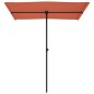 vidaXL Sonnenschirm mit Aluminium-Mast 180 x 110 cm Terracotta-Rot vidaXL Sonnenschirm mit Aluminium-Mast 180 x 110 cm Terracotta-Rot