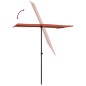 vidaXL Sonnenschirm mit Aluminium-Mast 180 x 110 cm Terracotta-Rot vidaXL Sonnenschirm mit Aluminium-Mast 180 x 110 cm Terracotta-Rot