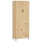Highboard Sonoma-Eiche 69,5x34x180 cm Holzwerkstoff Highboard Sonoma-Eiche 69,5x34x180 cm Holzwerkstoff