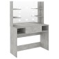 vidaXL Schminktisch mit LED-Beleuchtung 100x40x135 cm MDF Betongrau vidaXL Schminktisch mit LED-Beleuchtung 100x40x135 cm MDF Betongrau