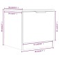 vidaXL Nachttische 2 Stk. Grau Sonoma 40x39x40 cm vidaXL Nachttische 2 Stk. Grau Sonoma 40x39x40 cm