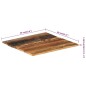 vidaXL Tischplatte Quadratisch 60x60 cm 15-16 mm Altholz Massiv vidaXL Tischplatte Quadratisch 60x60 cm 15-16 mm Altholz Massiv