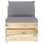vidaXL 10-tlg. Garten-Lounge-Set mit Kissen Grün Imprägniertes Holz vidaXL 10-tlg. Garten-Lounge-Set mit Kissen Grün Imprägniertes Holz