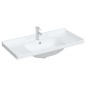 Waschbecken Weiß 100x48x23 cm Rechteckig Keramik Waschbecken Weiß 100x48x23 cm Rechteckig Keramik