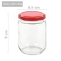 vidaXL Marmeladengläser mit Rotem Deckel 48 Stk. 230 ml vidaXL Marmeladengläser mit Rotem Deckel 48 Stk. 230 ml