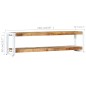 vidaXL TV-Schrank 150 x 30 x 40 cm Massivholz Mango vidaXL TV-Schrank 150 x 30 x 40 cm Massivholz Mango