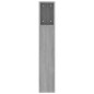 vidaXL Kopfteil mit Ablagen Grau Sonoma 200x18,5x104,5 cm
