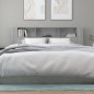 vidaXL Kopfteil mit Ablagen Grau Sonoma 200x18,5x104,5 cm