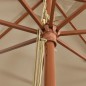 vidaXL Sonnenschirm mit Holzmast Taupe 400x273 cm vidaXL Sonnenschirm mit Holzmast Taupe 400x273 cm