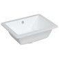 vidaXL Waschbecken Weiß 46,5x35x18 cm Rechteckig Keramik vidaXL Waschbecken Weiß 46,5x35x18 cm Rechteckig Keramik