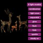 vidaXL LED-Rentier-Familie Weihnachtsdeko Acryl 300 LED Bunt vidaXL LED-Rentier-Familie Weihnachtsdeko Acryl 300 LED Bunt