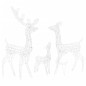 vidaXL LED-Rentier-Familie Weihnachtsdeko Acryl 300 LED Bunt vidaXL LED-Rentier-Familie Weihnachtsdeko Acryl 300 LED Bunt