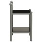 vidaXL Nachttische 2 Stk. Grau und Schwarz Metall und Glas vidaXL Nachttische 2 Stk. Grau und Schwarz Metall und Glas