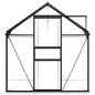 vidaXL Gewächshaus mit Fundament Anthrazit Aluminium 4,75 m² vidaXL Gewächshaus mit Fundament Anthrazit Aluminium 4,75 m²