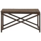 vidaXL Gartenbank 80 cm Poly Rattan Braun vidaXL Gartenbank 80 cm Poly Rattan Braun