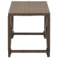 vidaXL Gartenbank 80 cm Poly Rattan Braun vidaXL Gartenbank 80 cm Poly Rattan Braun