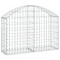 vidaXL Gabione mit Hochbogen 100x30x60/80 cm Verzinktes Eisen vidaXL Gabione mit Hochbogen 100x30x60/80 cm Verzinktes Eisen