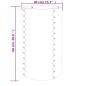 vidaXL Pflanzkübel Pulverbeschichteter Stahl 40x40x68 cm Braun vidaXL Pflanzkübel Pulverbeschichteter Stahl 40x40x68 cm Braun