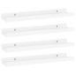 vidaXL Wandregale 4 Stk. Hochglanz-Weiß 40x9x3 cm vidaXL Wandregale 4 Stk. Hochglanz-Weiß 40x9x3 cm