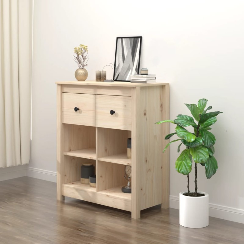 vidaXL Sideboard 70x35x80 cm Massivholz Kiefer vidaXL Sideboard 70x35x80 cm Massivholz Kiefer